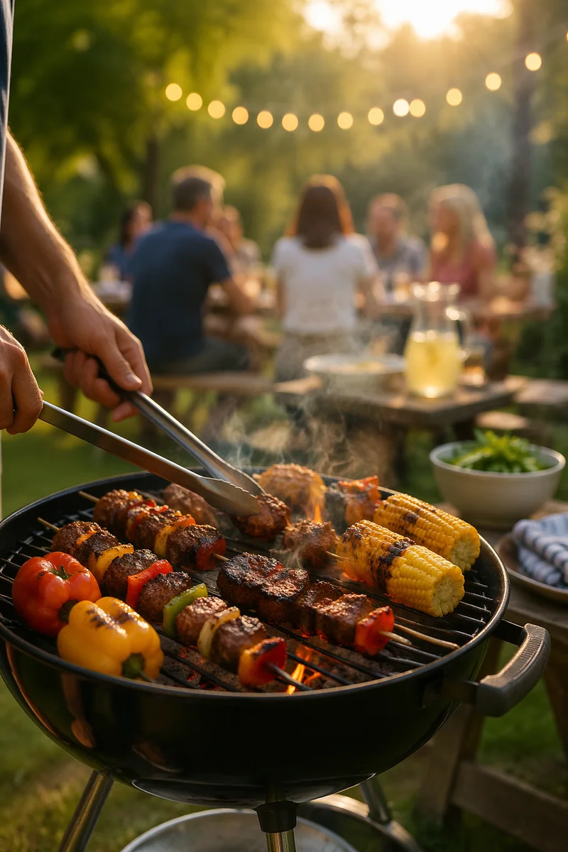 Warm Summer Backyard Barbecue Fellowship