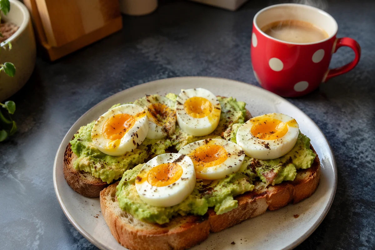 Cozy Avocado Egg Toast Breakfast Scene