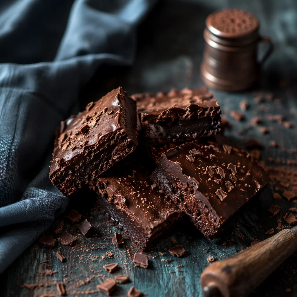 Rich Dark Chocolate Dessert Close Up