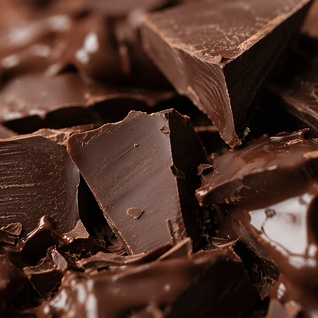 Rich Dark Chocolate Dessert Close Up