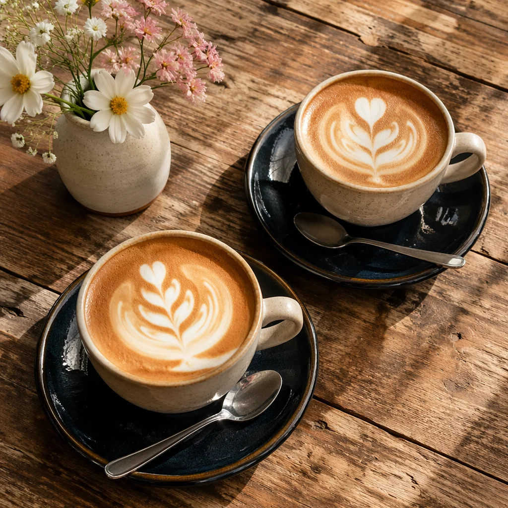 Morning Latte Art Cafe Fellowship
