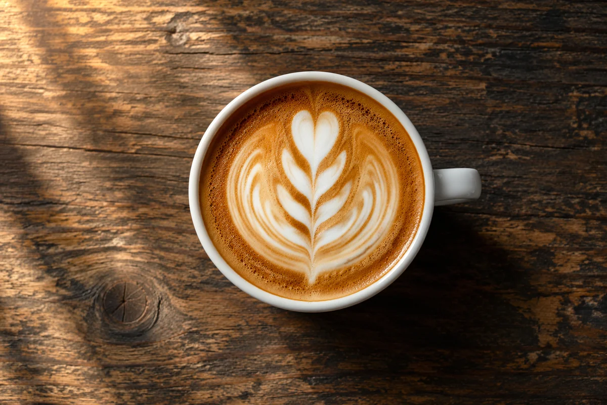 Cozy Morning Cappuccino With Latte Art
