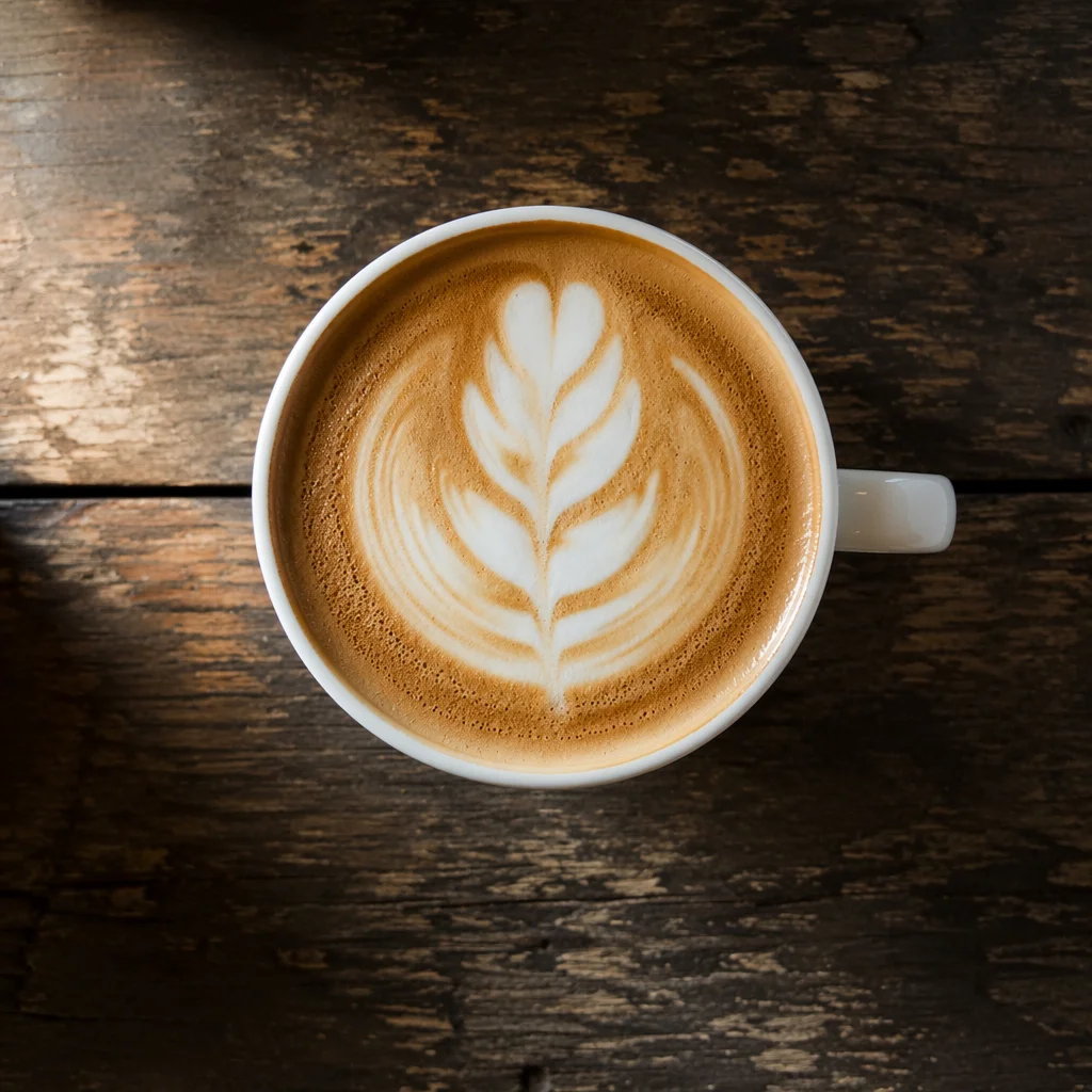 Cozy Morning Cappuccino With Latte Art
