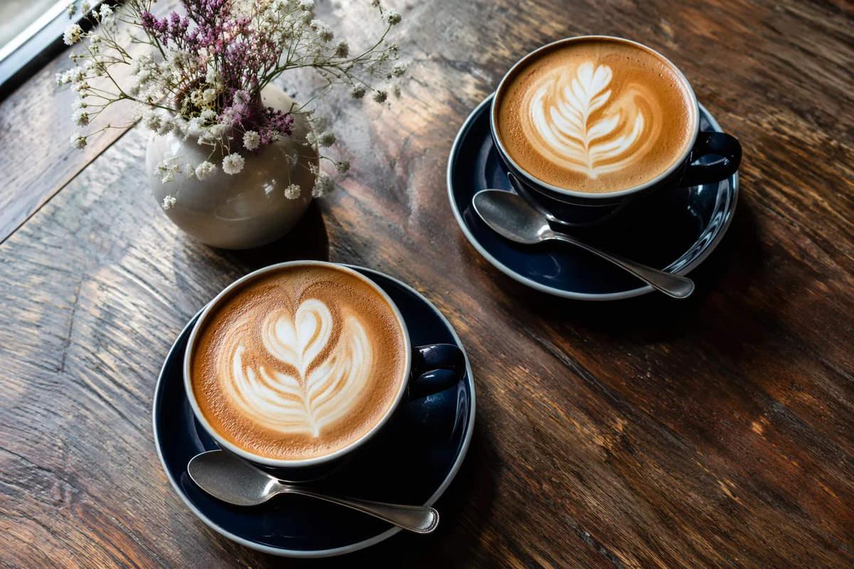 Morning Latte Art Cafe Fellowship