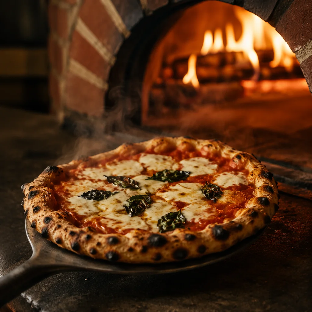 Fresh Neapolitan Pizza From Wood Oven