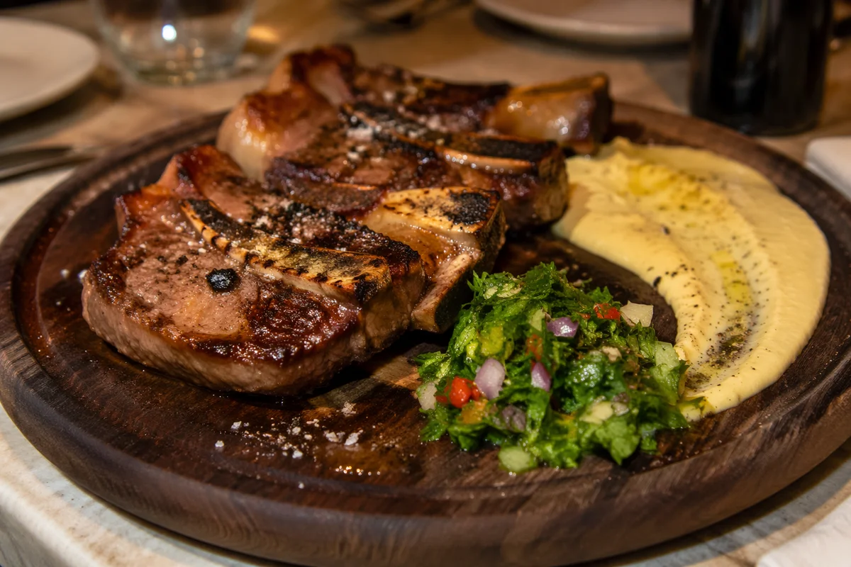 Juicy Grilled Bone-In Steak Dinner