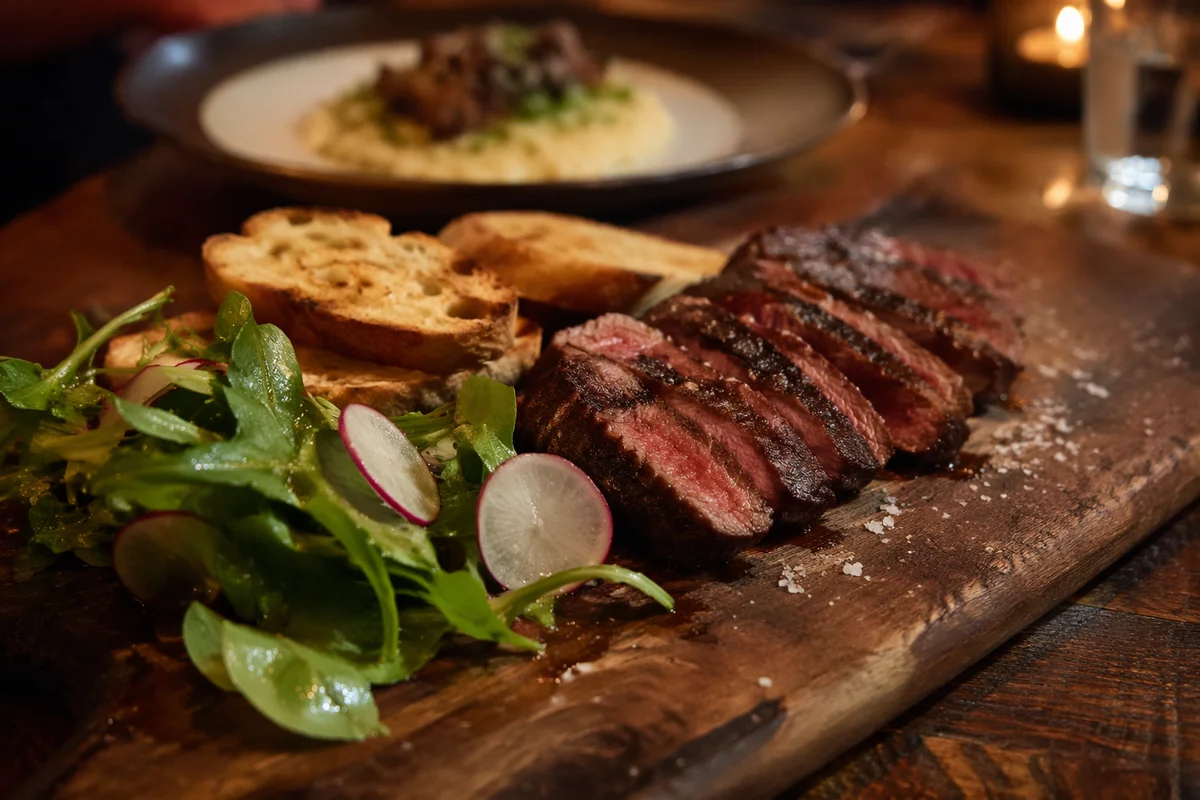 Rustic Grilled Steak Dinner Close-Up