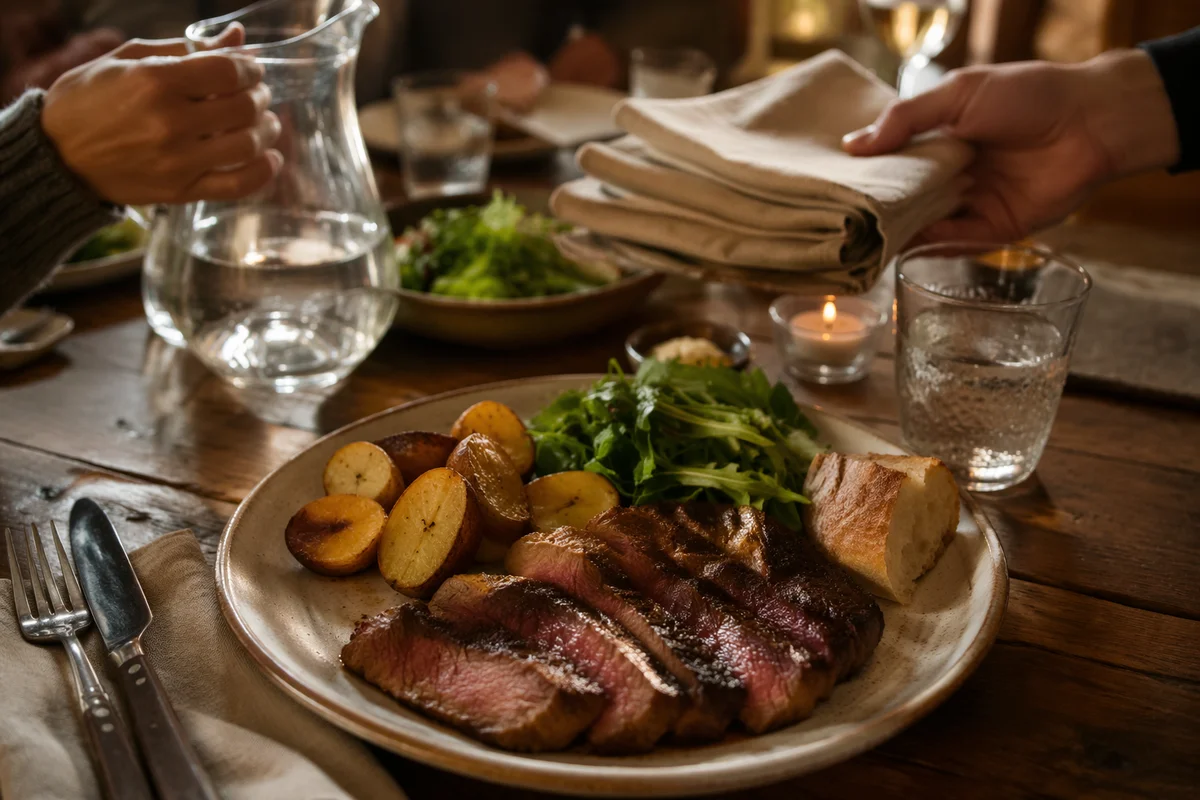 Grilled Steak Fellowship Dinner Plate