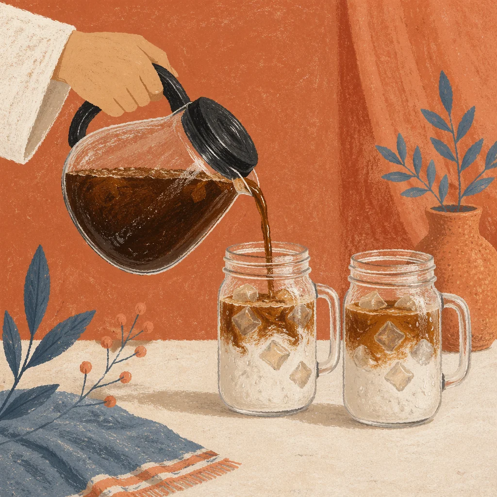 Cold Brew Mason Jars Morning Pour