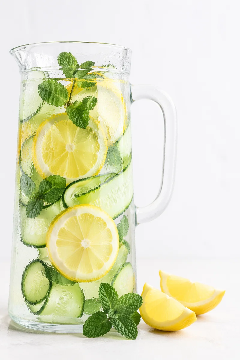 Refreshing Lemon Cucumber Mint Detox Water