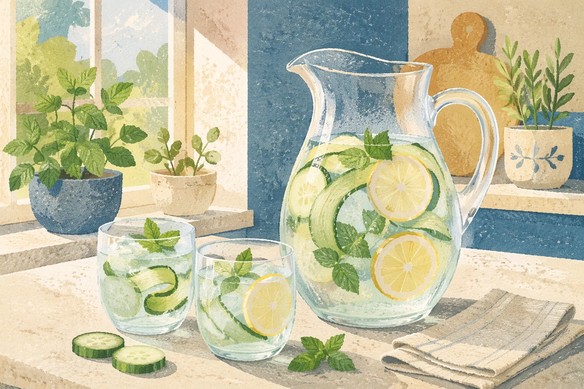 Refreshing Detox Water Pitcher with Citrus