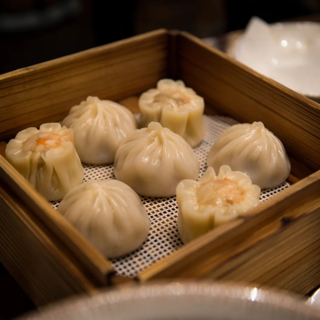 Assorted Dim Sum in Bamboo Steamer