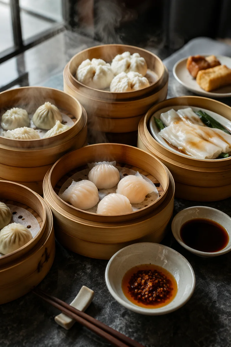 Dim Sum Bamboo Steamer Feast