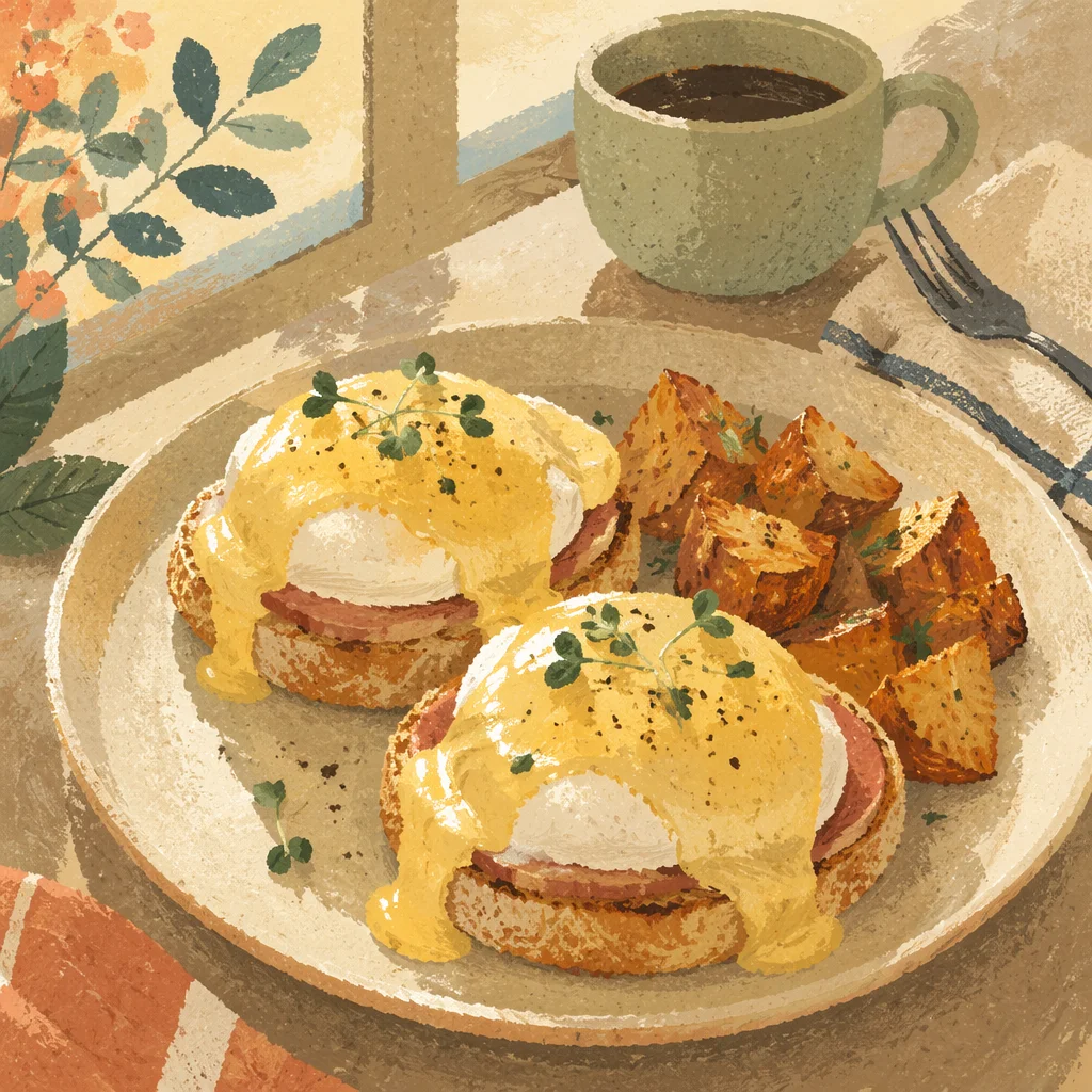 Sunny Eggs Benedict Brunch Plate
