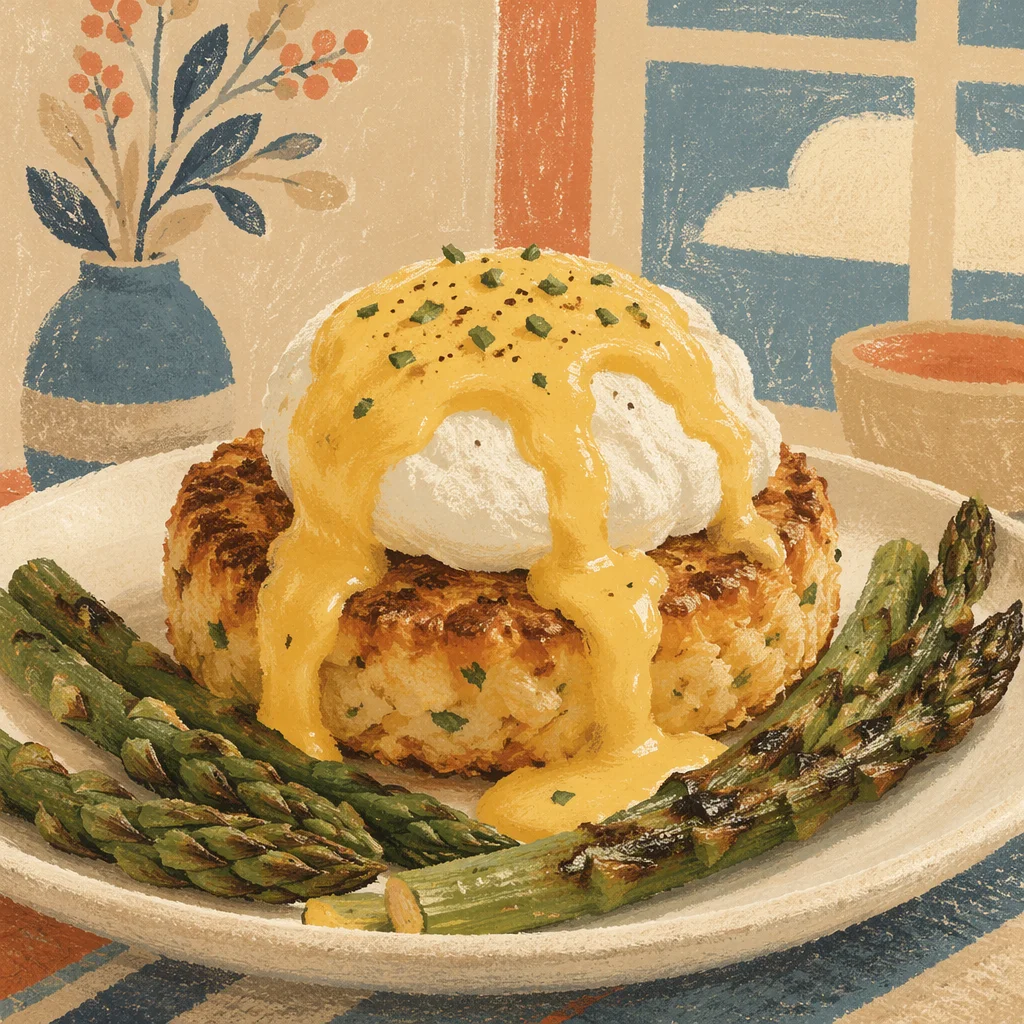 Eggs Benedict Brunch Plate with Hollandaise