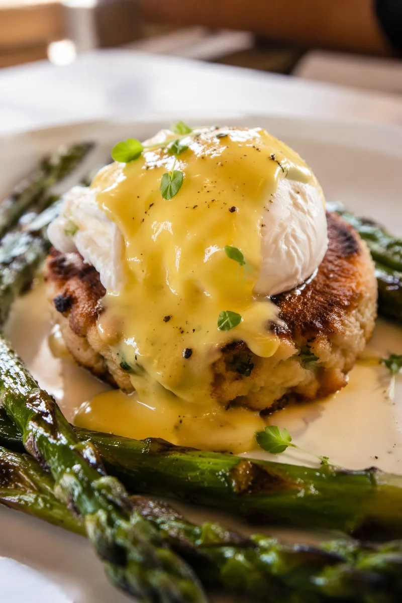 Eggs Benedict Brunch Plate with Hollandaise