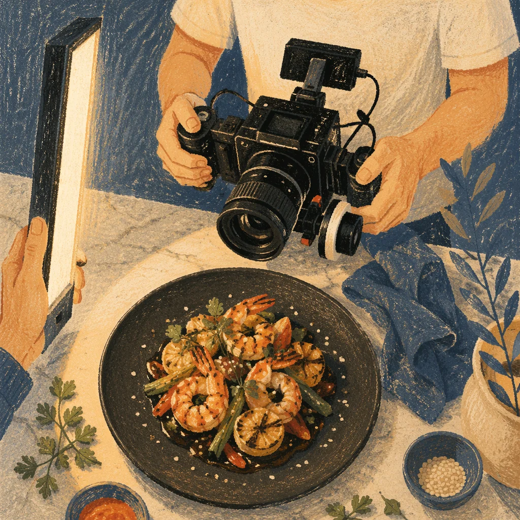 Behind the Scenes Seafood Photography Setup