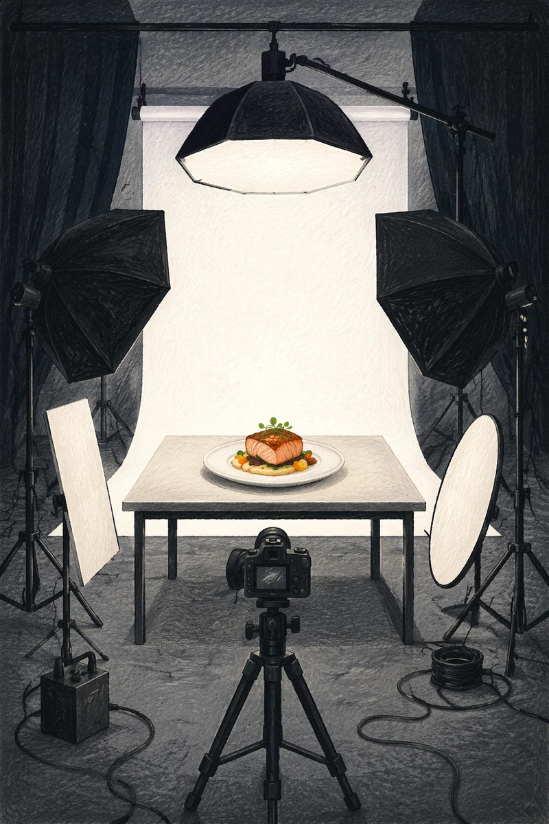 Professional Food Photography Studio Setup