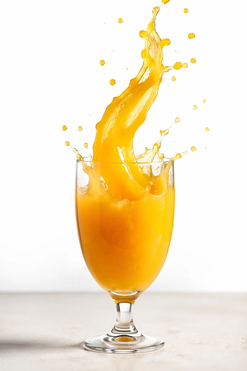 Fresh Orange Juice Splash in Glass