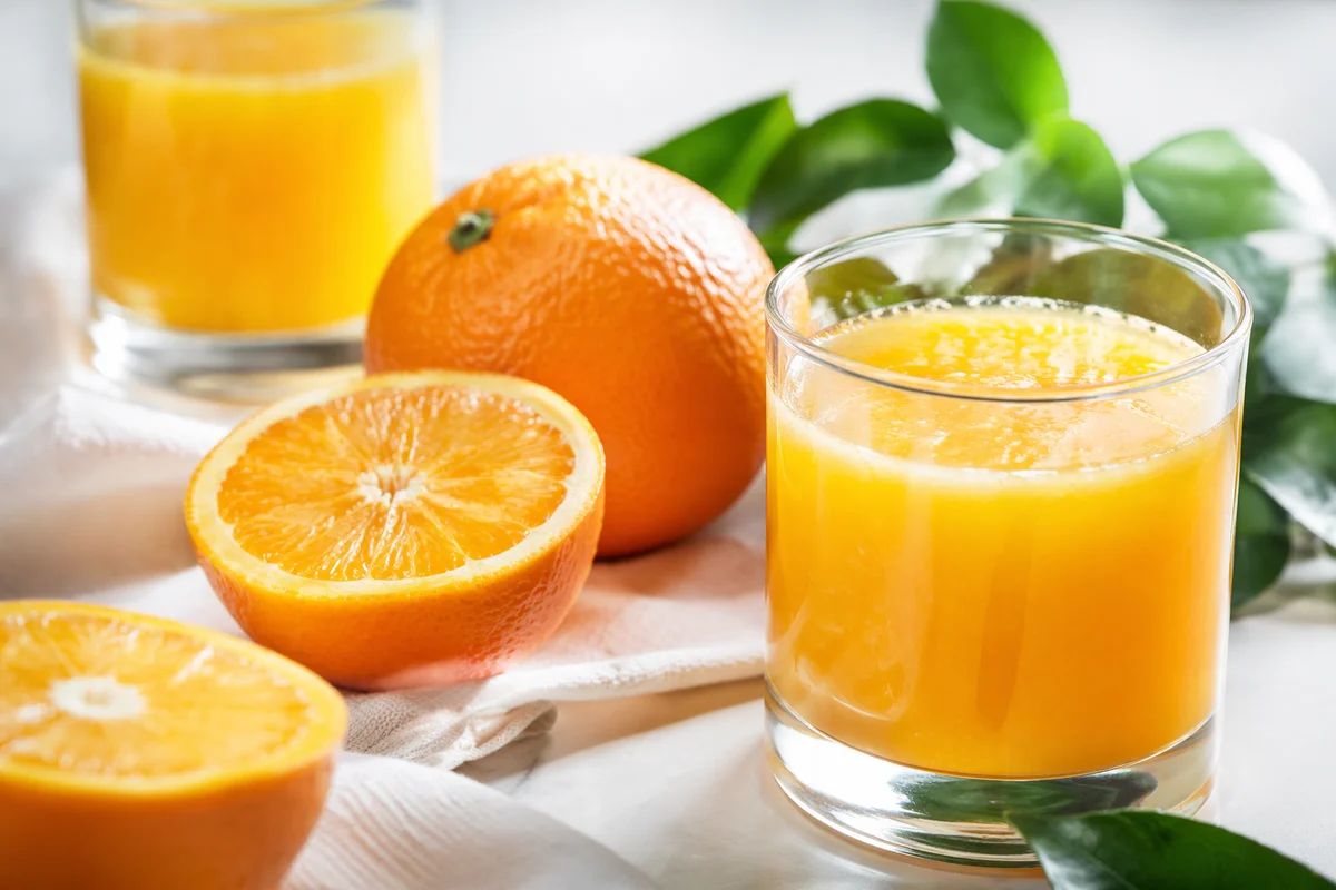 Fresh Orange Juice With Natural Pulp