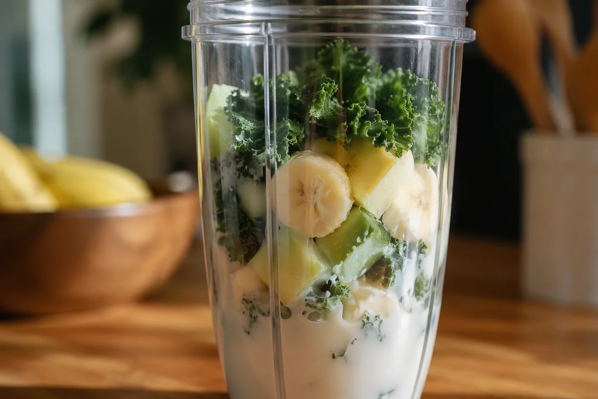 Green Smoothie Blender Cup with Kale