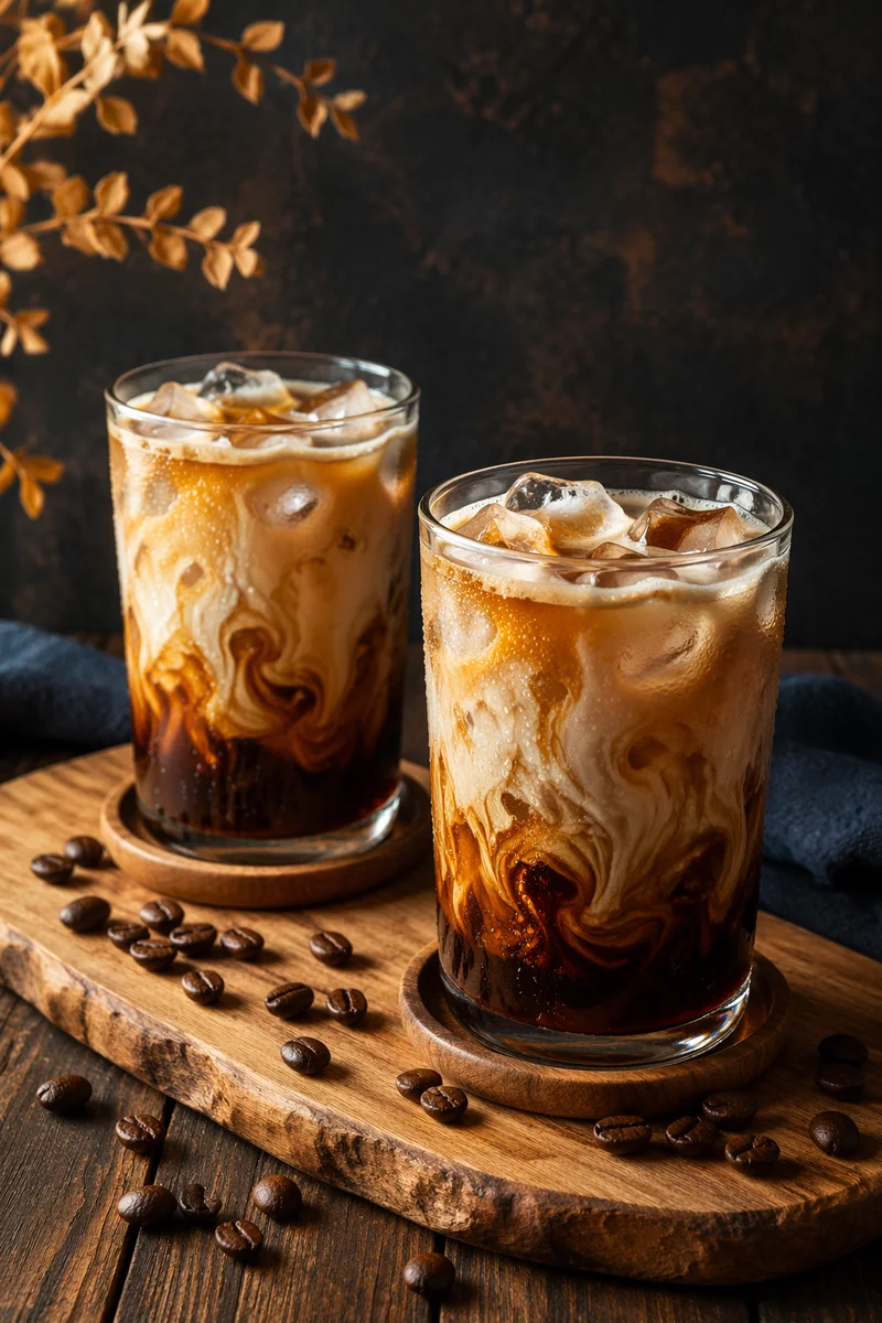 Moody Iced Coffee Cream Swirl Close-Up