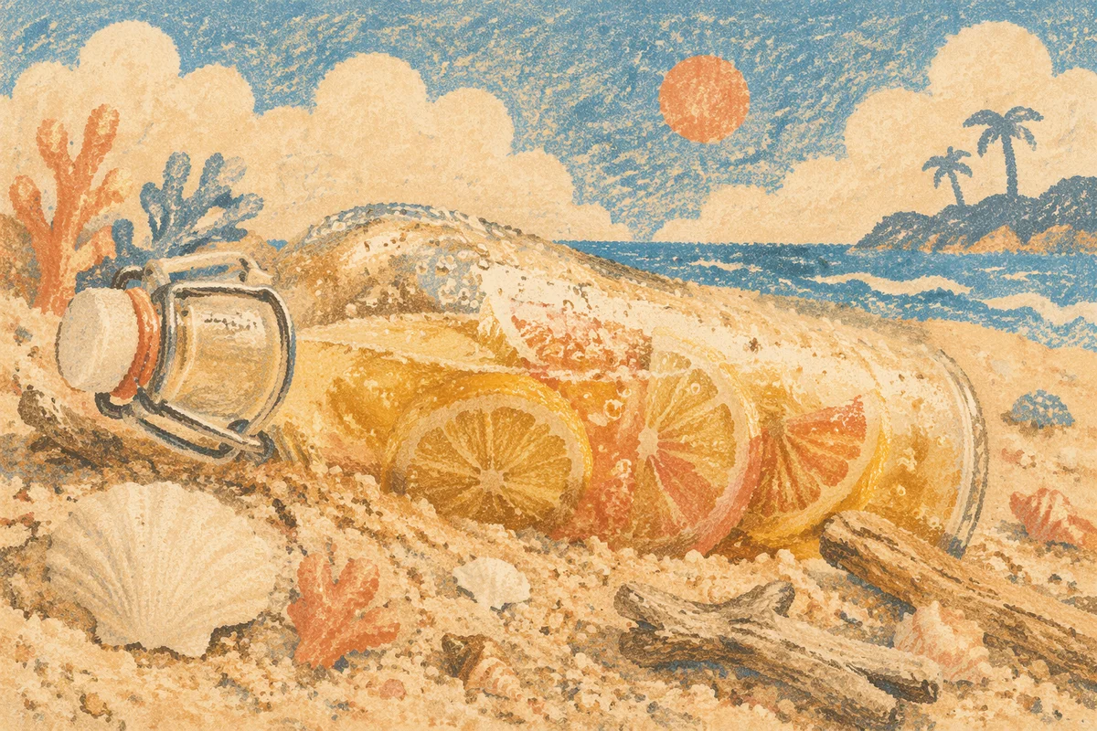 Coastal Kombucha Bottle with Fruit Infusion