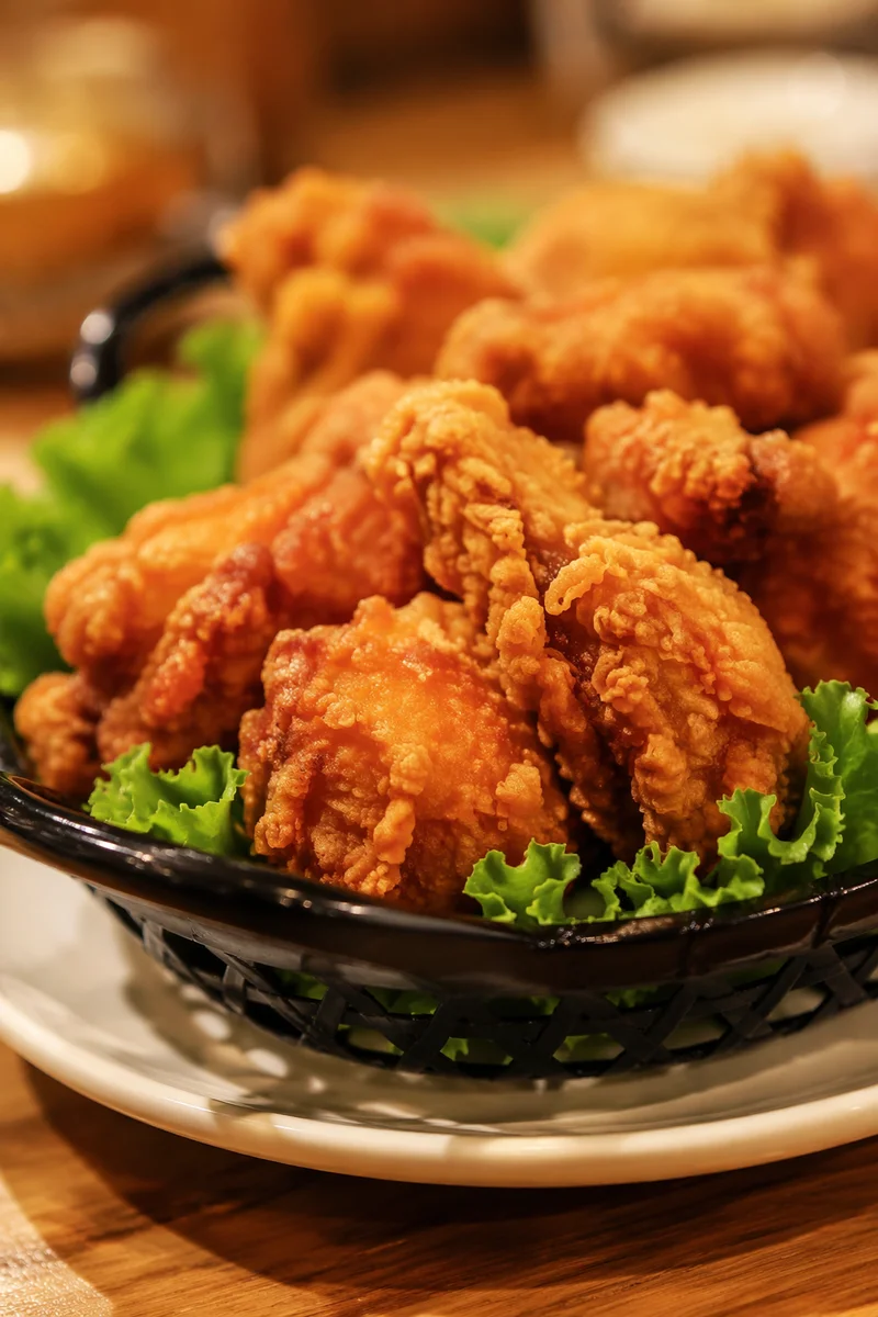 Crispy Korean Fried Chicken Close Up