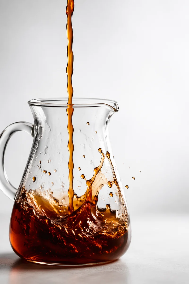 Amber Pour Over Coffee in Glass Carafe