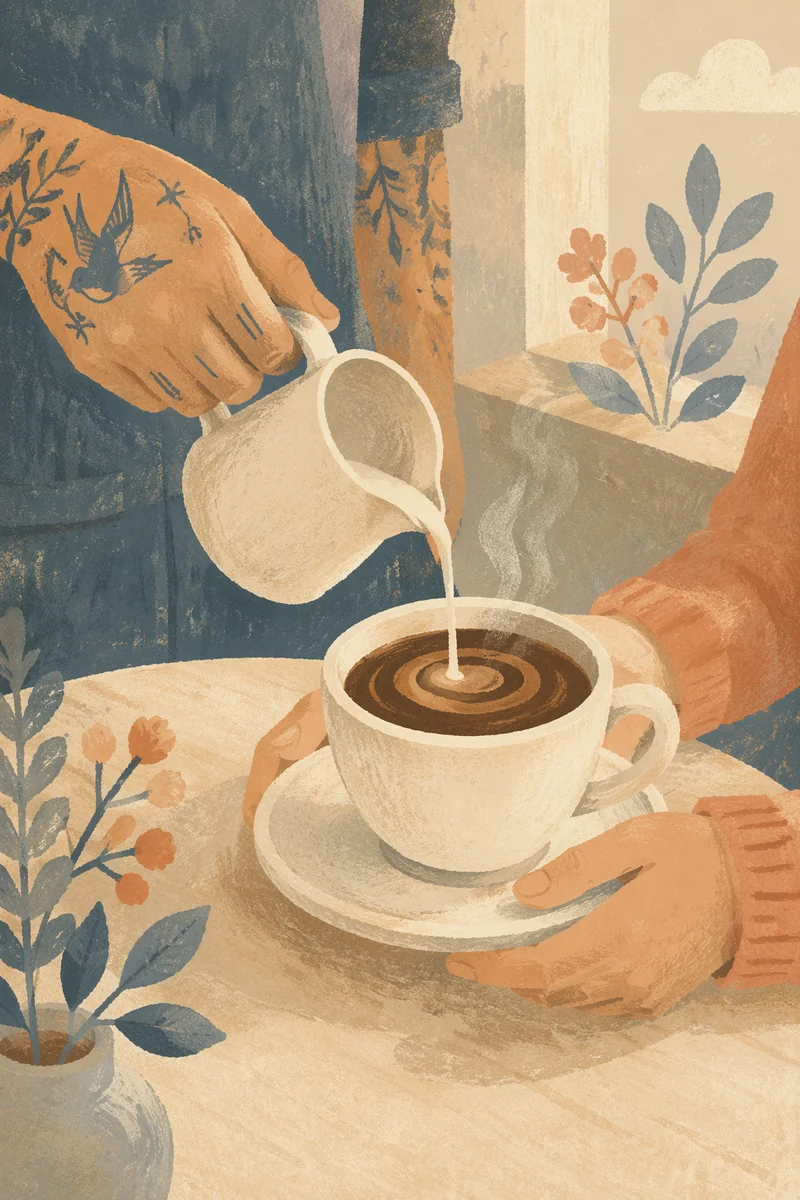 Milk Swirl Pour Over Espresso Cup