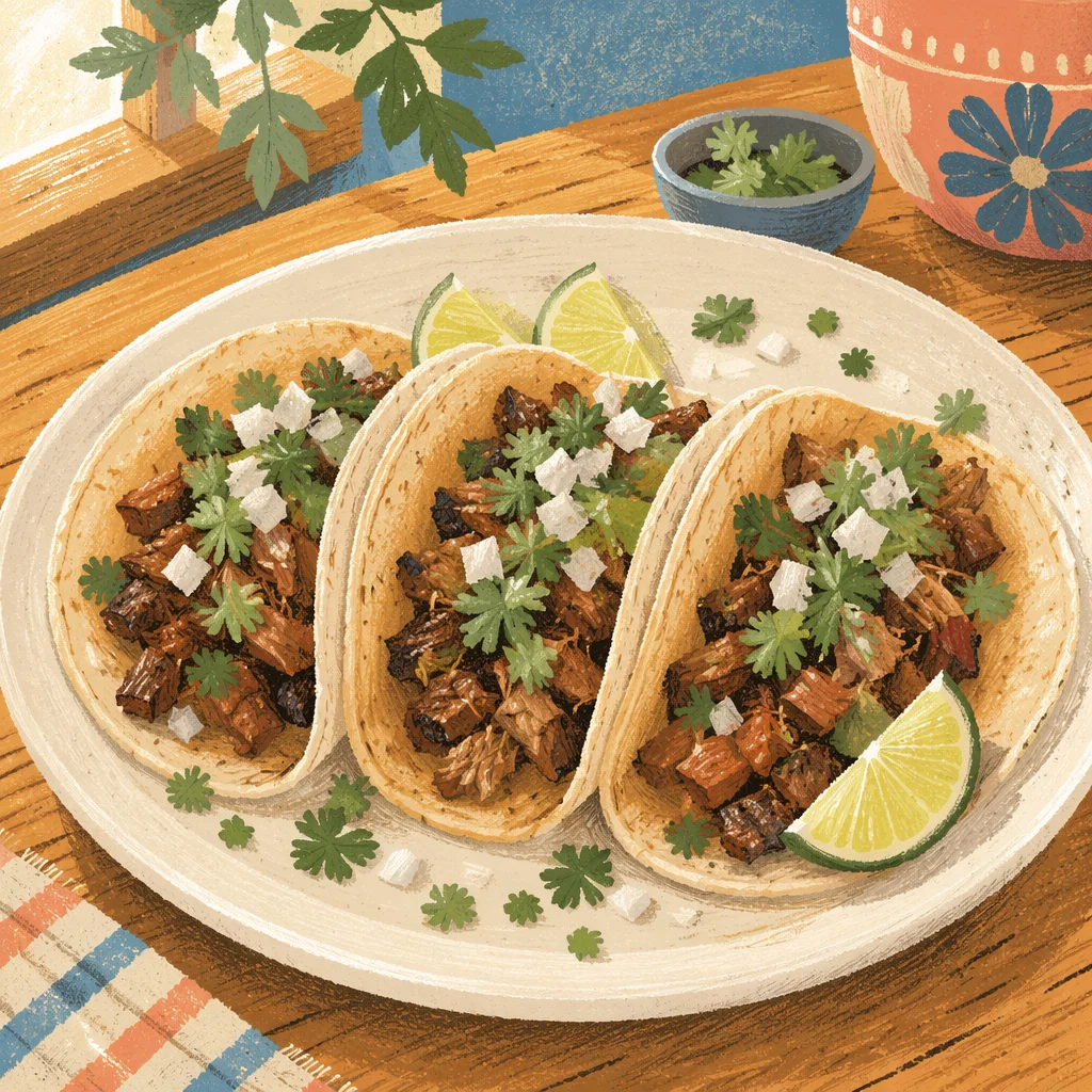 Street Tacos With Lime and Cilantro