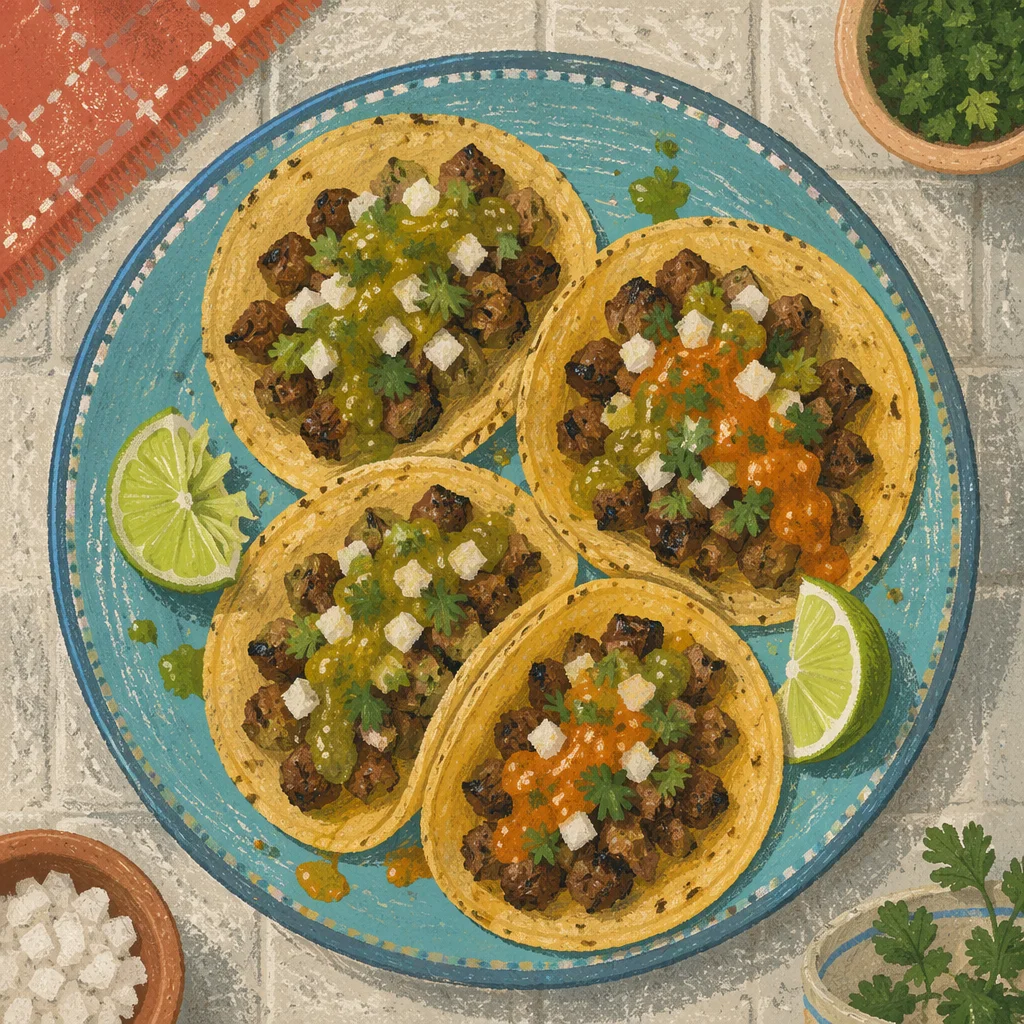 Street Tacos with Lime and Cilantro