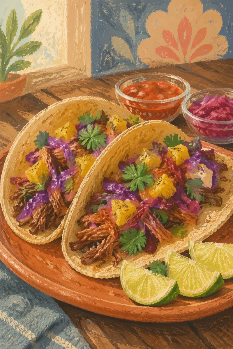 Fresh Tacos with Lime and Cilantro