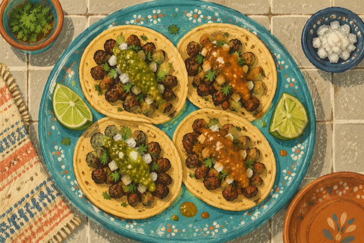 Street Tacos with Lime and Cilantro