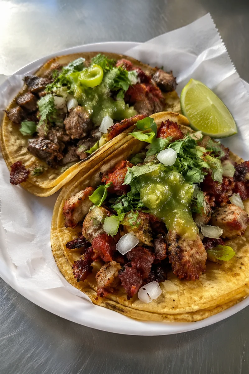 Street Tacos with Lime and Cilantro