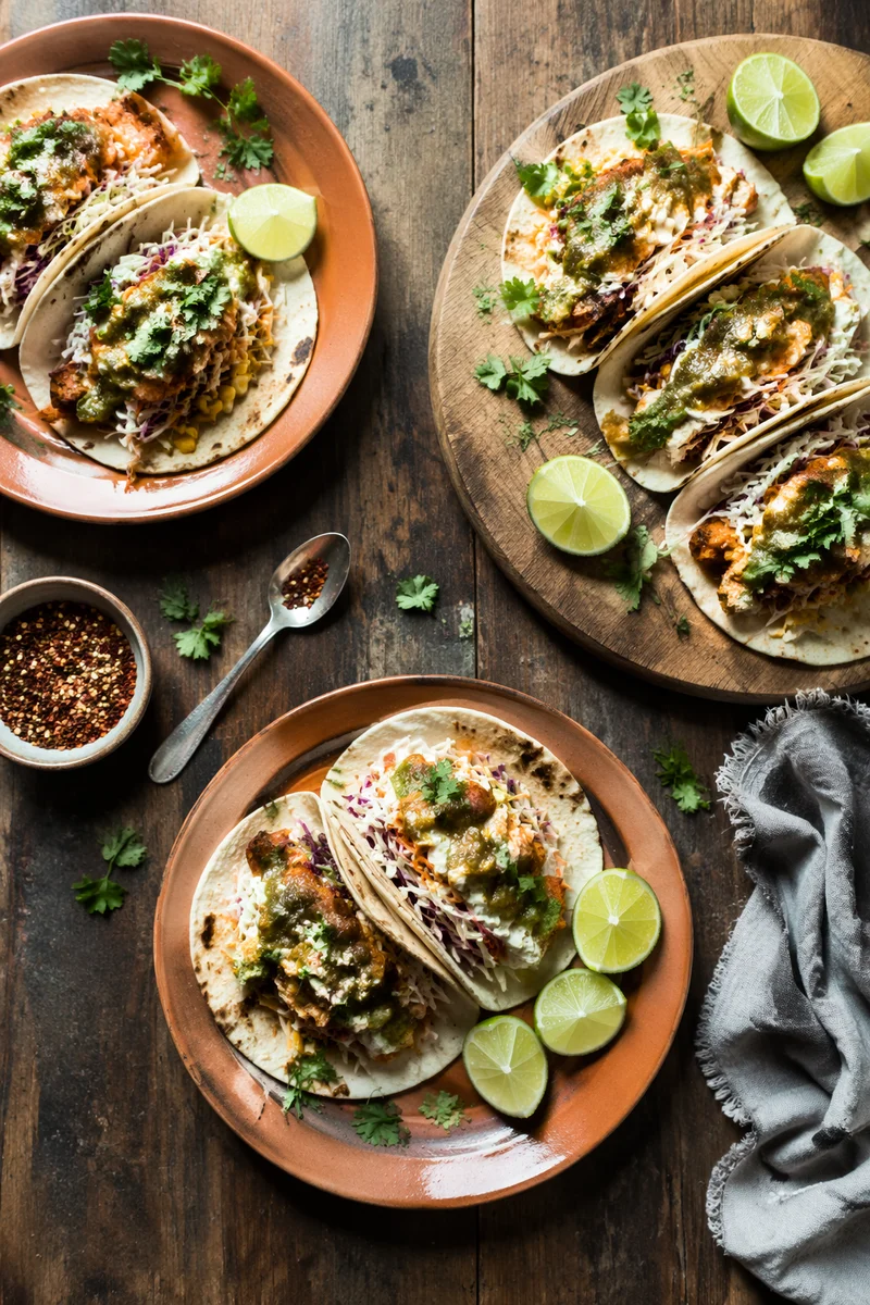 Overhead Tacos with Lime and Cilantro