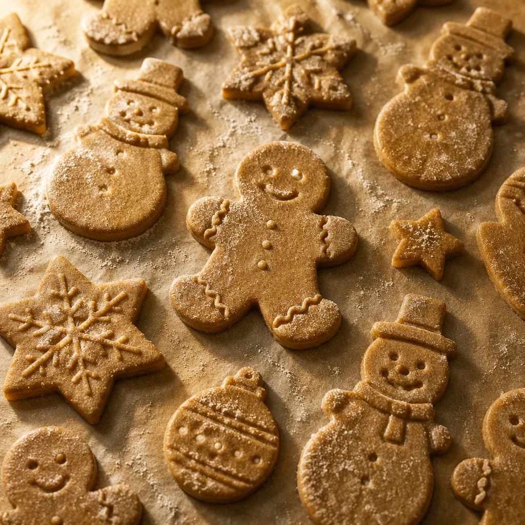 Festive Gingerbread Cookies Ready for Baking