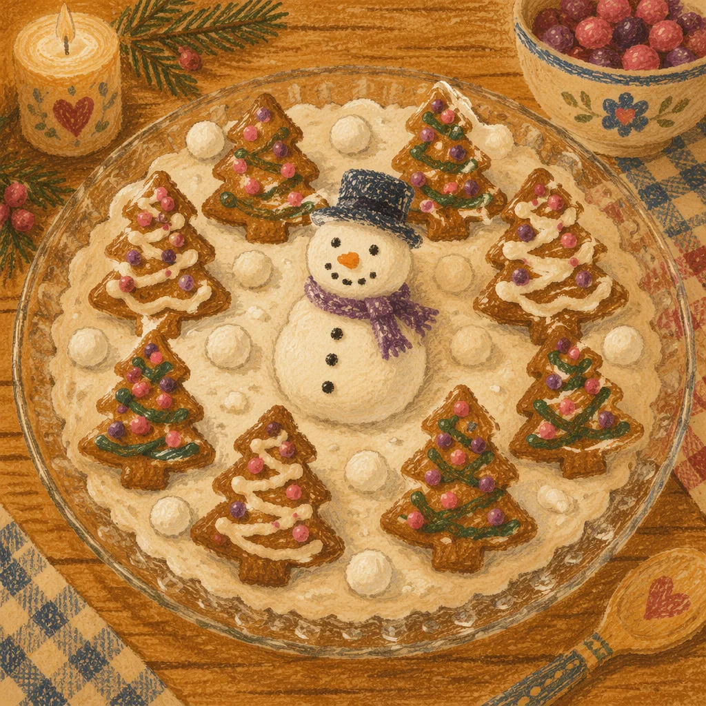 Festive Gingerbread Christmas Cookie Tabletop