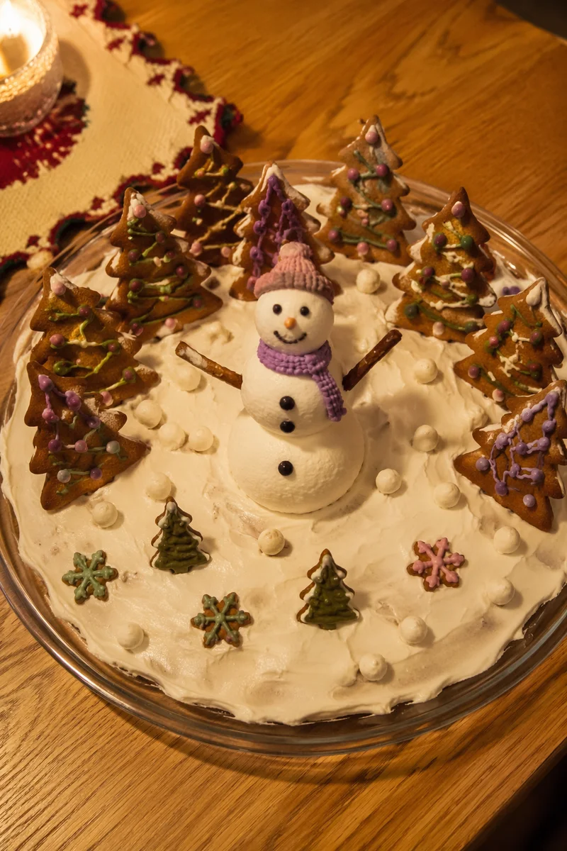 Festive Gingerbread Christmas Cookie Platter