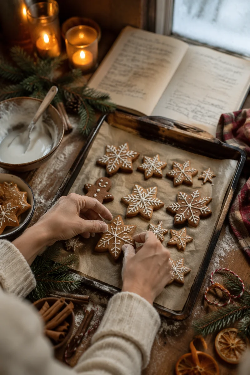 Cozy Christmas Gingerbread Baking Tradition