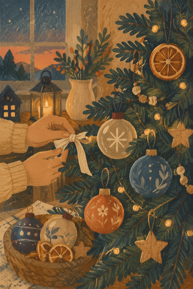 Warm Handmade Christmas Tree Ornaments