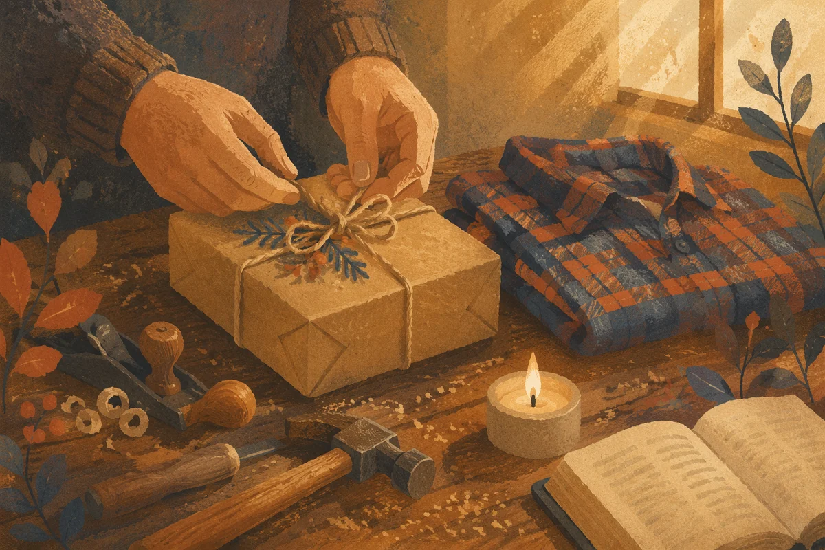 Father’s Day Gift on Wooden Workbench