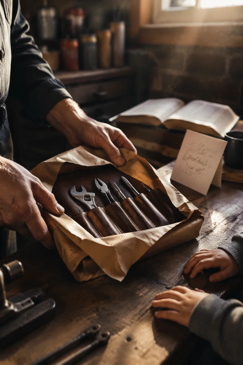 Father’s Day Tool Gift in Warm Workshop