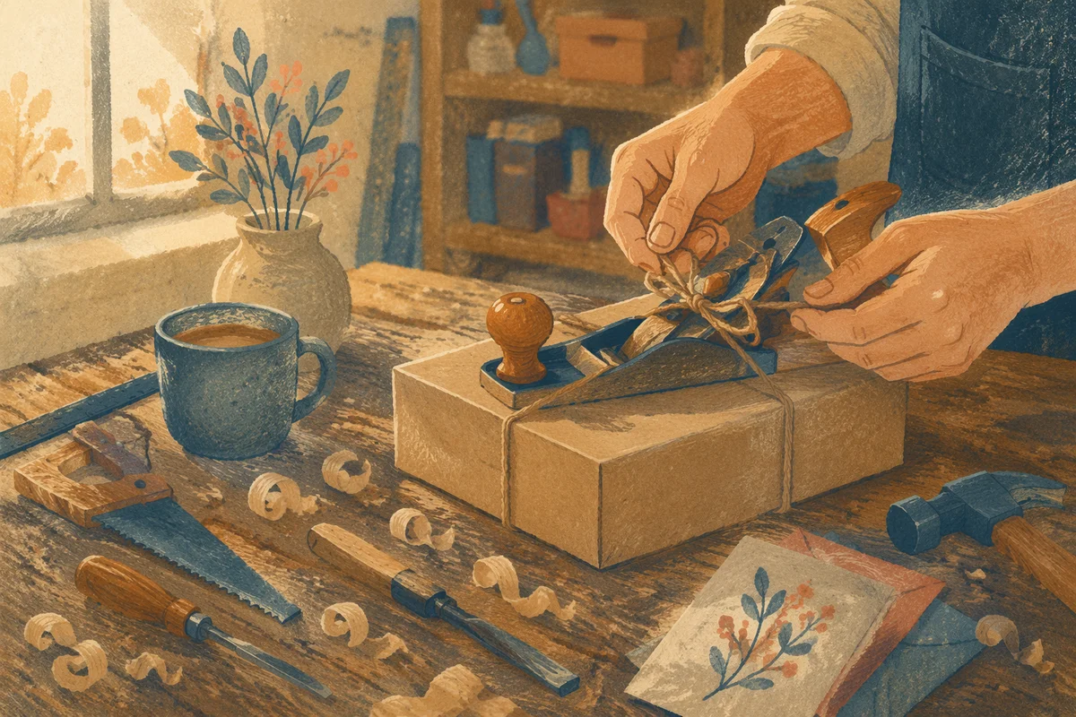 Meaningful Fathers Day Workshop Gift Scene