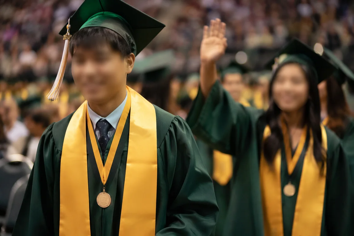 Graduation Celebration in Indoor Arena