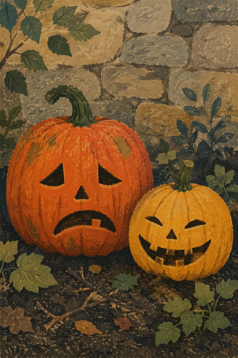 Rustic Carved Jack O Lantern Pumpkins