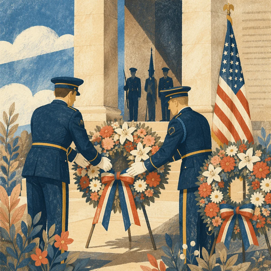 Memorial Day Wreath Tribute at Cemetery
