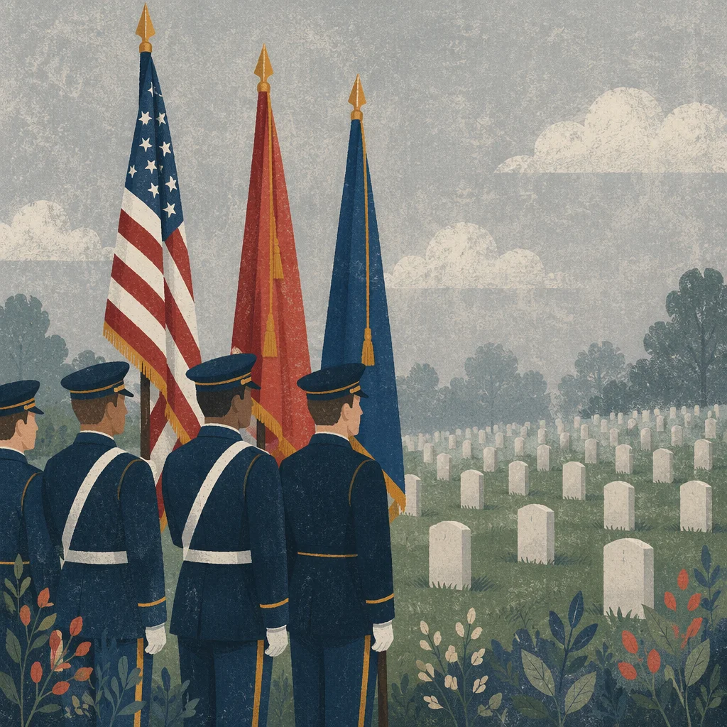 Memorial Day Honor Guard at Cemetery