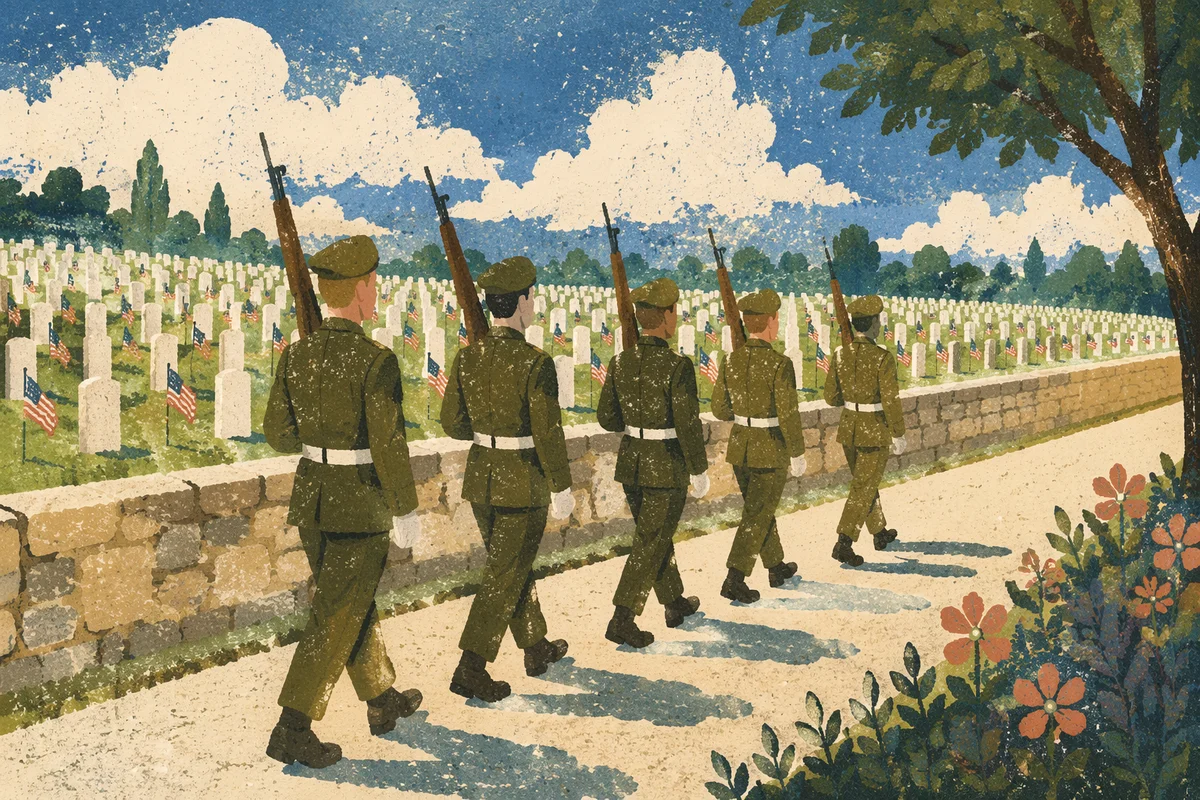 Memorial Day Honor Guard Cemetery Tribute