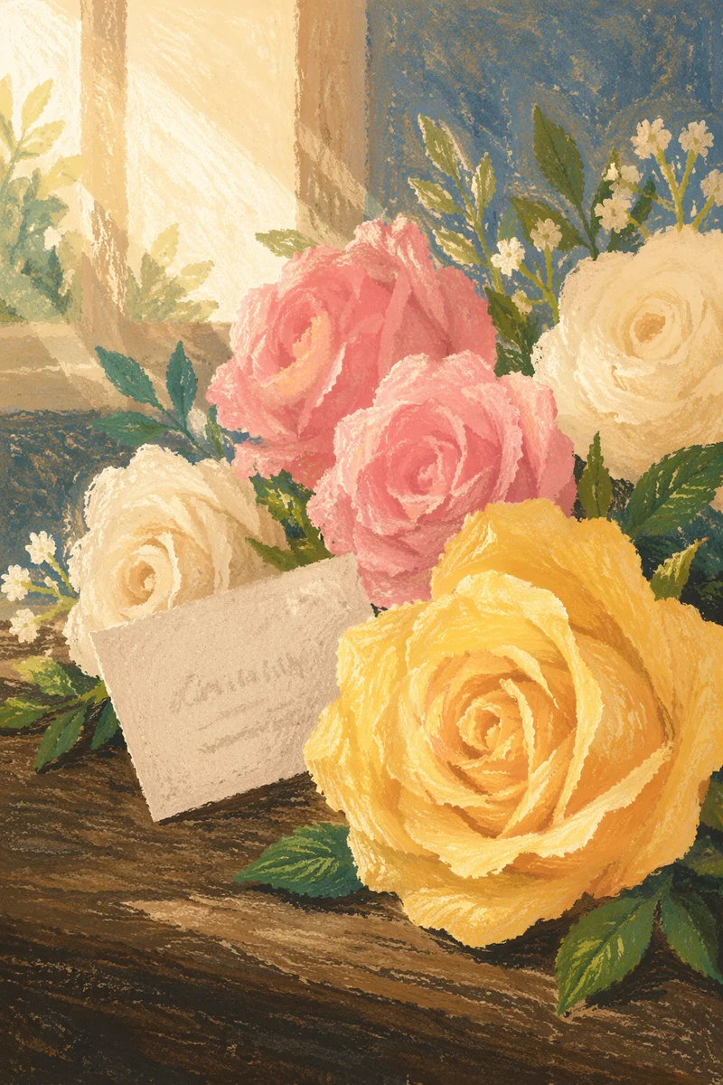Mother’s Day Yellow Rose Bouquet Gift Card